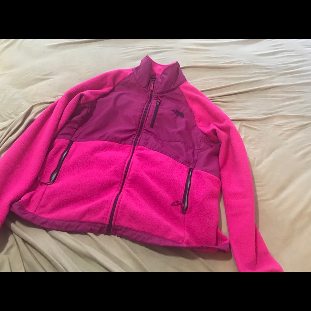 Pink and purple woman Northface